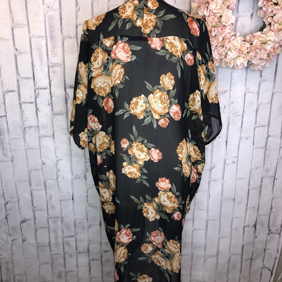 Live 4 Truth sheer black orange floral - Picture 5 of 6